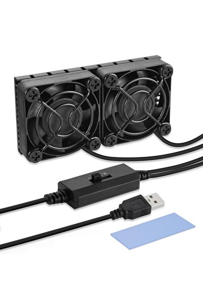 OEM Ventilator USB 40mm, dublu 2 în 1, mini ventilator USB de 4cm cu 3 viteze...
