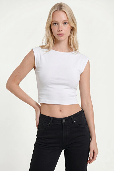 Alexa Dash Sırt Dekolteli Crop Top