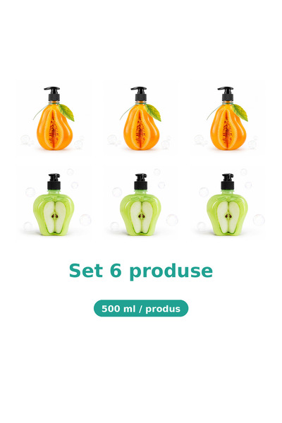 Tasty Set 6 Produse Gustoase, Mix 3x Pepene Galben, 3x Extract de Măr