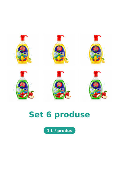 Super wash Set 6 Produse Super wash, Mix 3x Lamaie, 3x Mar