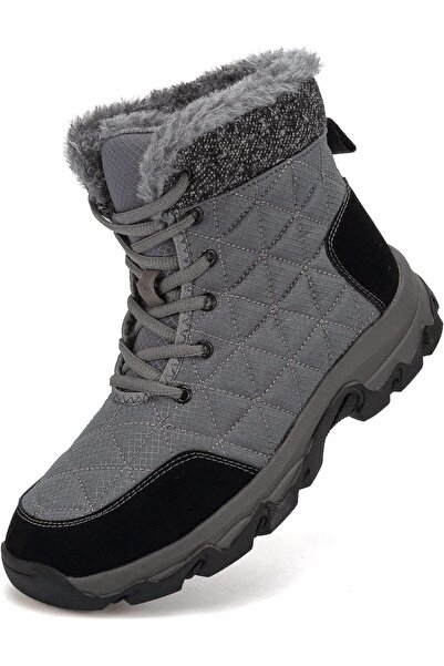 OEM Ghete unisex Încălțăminte de iarnă impermeabilă blănoasă trekking gri 46
