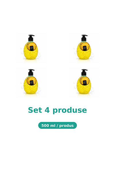 Tasty Bax 4 Pachete Sapun lichid gel pentru maini, Clean & Fresh, Ananas, 500...