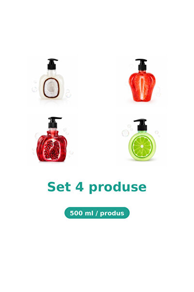 Tasty Set 4 Produse Tasty, Mix Cocos, Capsuni, Rodie, Lime