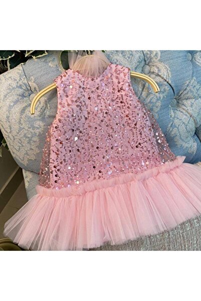 sunshine boutique15 Elegant Occasion Dress with Light Pink Cloche - 5/4 Lengt...