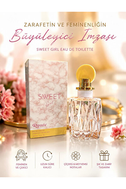 Riposte Sweet Girl Kadın Parfüm 100 ML Çiçeksi Uzun Süre Kalıcı