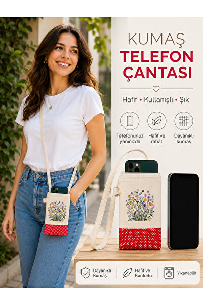 JANJAN Geantă pentru telefon cu curea, Portofel cu curea, Geantă pentru telef...
