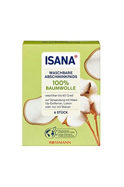 ISANA Cotton Discs Washable 6-Pack 6-Pack