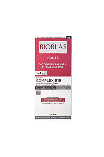 Bioblas Şampuan Forte Yoğun Saç Dökülmesine Karşı Etkili 360 ml