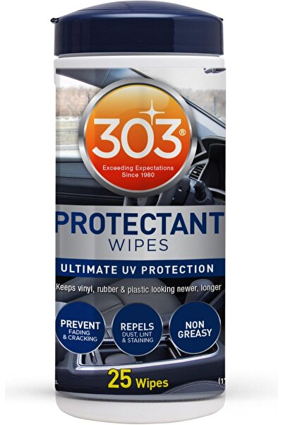 303 Products مناديل حماية السيارات - تمنع التلون والتشقق، تطرد الغبار، حماية ...