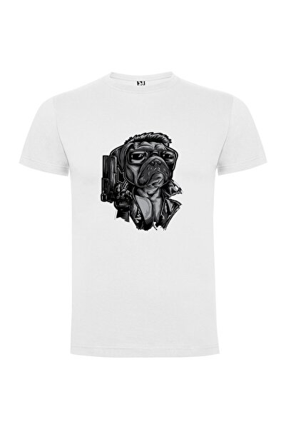 iLovePrints Pug Noir Gunslinger Tshirt