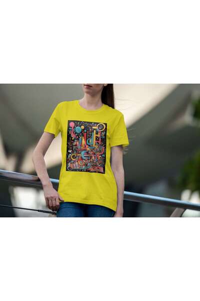 iLovePrints Colorful Abstract Art Tshirt