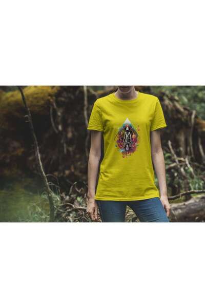 iLovePrints Abstract Hooded Figure in Surreal Space Tshirt