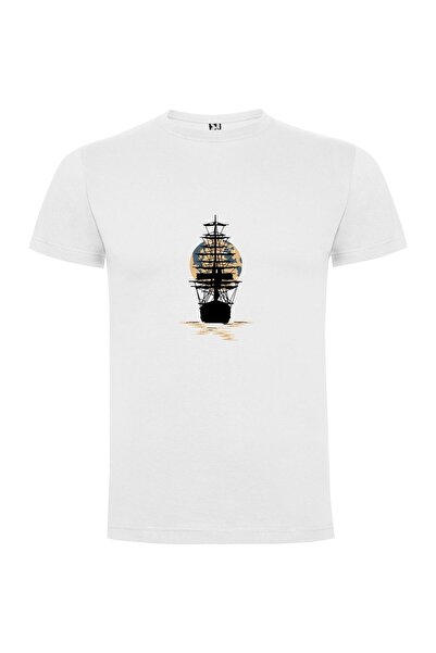 iLovePrints Moonlit Pirate Vessel Tshirt