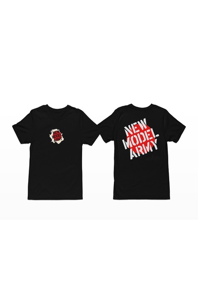 iLovePrints New Model Army Logo Black T-Shirt