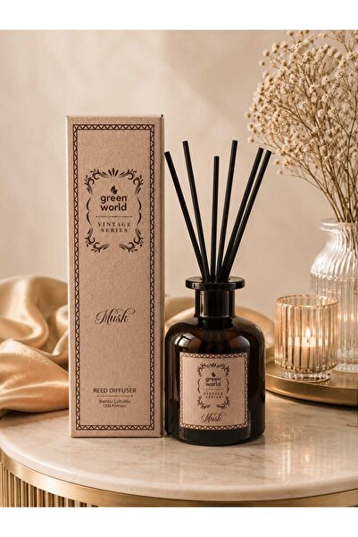 lider kozmetik Green World Premium Vintage Serisi Musk Çubuklu Oda Kokusu 150 ml