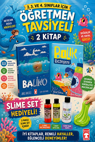 Timaş Çocuk TİMAŞ 2,3. ve 4.Sınıflar İçin Balino-Balık Gezegeni (SLİME SET HE...