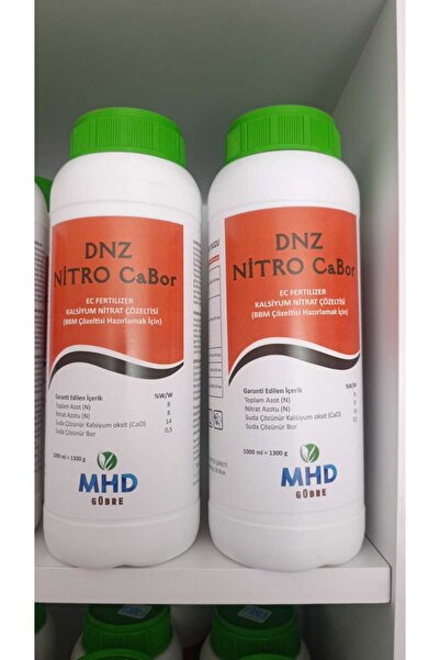 MHD DNZ Nitro CaBor Kalsiyum Nitrat Çözeltisi Sıvı Gübre 1 LT (MHD Gübre)