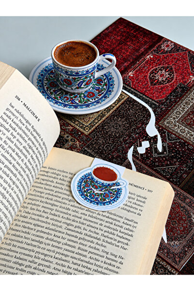 Cezrihanem Kahve Fincanı Mıkntıslı Kitap Ayracı, Magnetic Bookmark