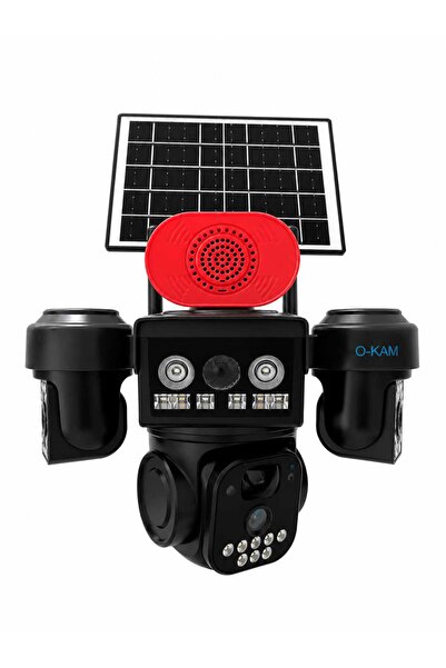 O-KAM PRO OKAM 5220 3 LENSLİ SOLAR WIFI GÜVENLİK KAMERASI – PROFESYONEL KORUMA SİSTEMİ