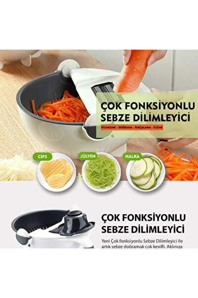 38 MBM ÇOK FONKSİYONLU YUVARLAK SEBZE DİLİMLEYİCİ
