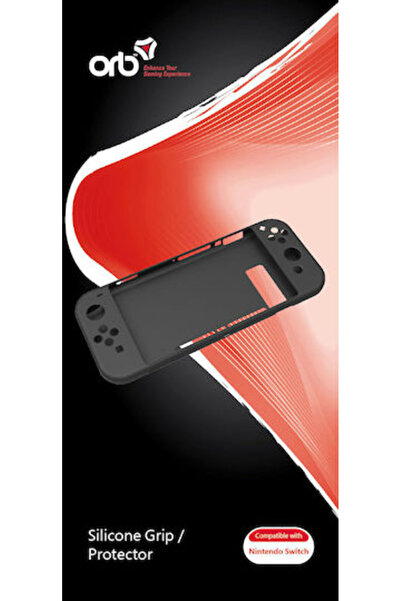 Orb Προστατευτική θήκη σιλικόνης για Switch με λαβή, Μαύρο