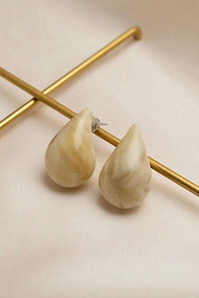 bacc Ecru Drop Design Earrings