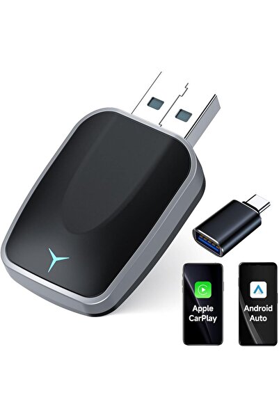 Urban Wireless Carplay Adapter for iPhone and Android, Auto Plug and Play Con...