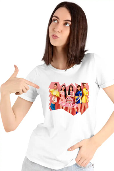 OEM Κόκκινο Βελούδινο Γυναικείο Μπλουζάκι K-pop
