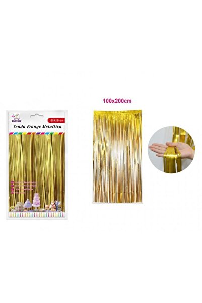 MP Mirific Party Perdea din folie metalică, auriu regal, 2m x 1m