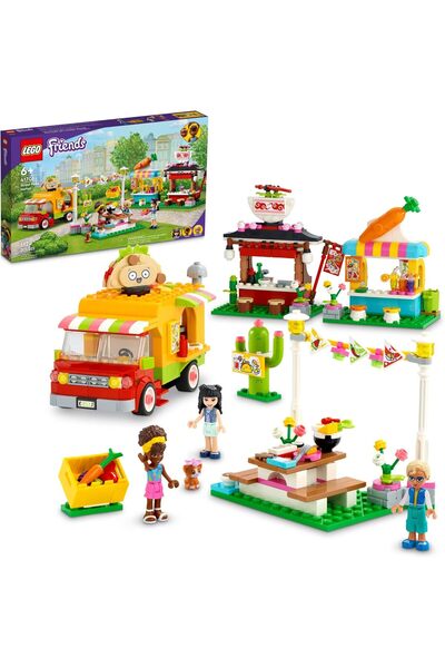 LEGO فريندز ستريت فود ماركت 41701؛ مجموعة بناء جديدة للعب بالطعام مع إيما ولع...