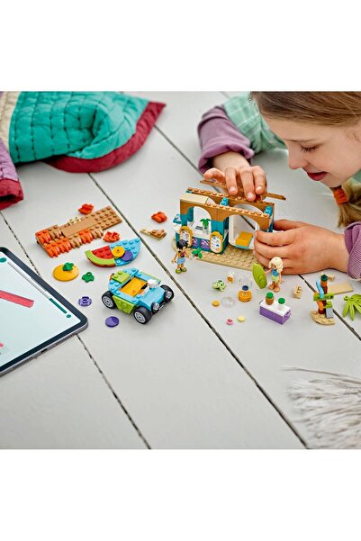 LEGO كشك سموثي فريندز بيتش، مجموعة ألعاب طعام للأطفال، فكرة هدية للفتيات والف...