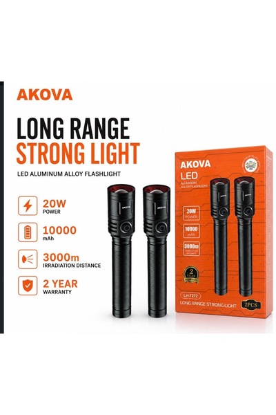 Akova LED Long Range Strong Light- LH-7272