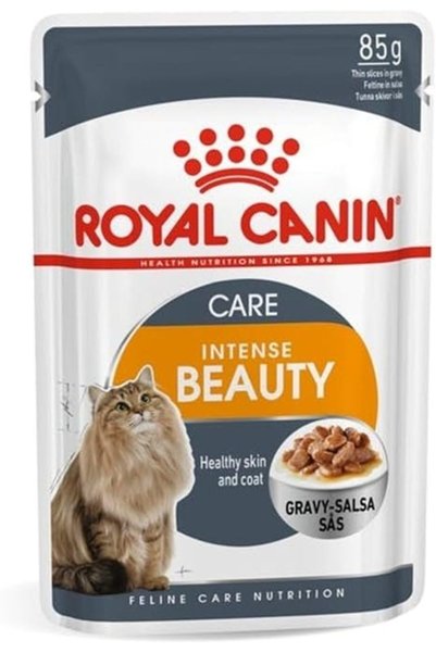 Royal Canin Intense Beauty Gravy Soslu Parçali Pouch Mama 85 Gr 12 Adet