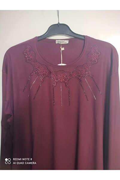 Butik Anne penyesi esnek kumaş 3xl bordo renk penye kalitesi yüksek