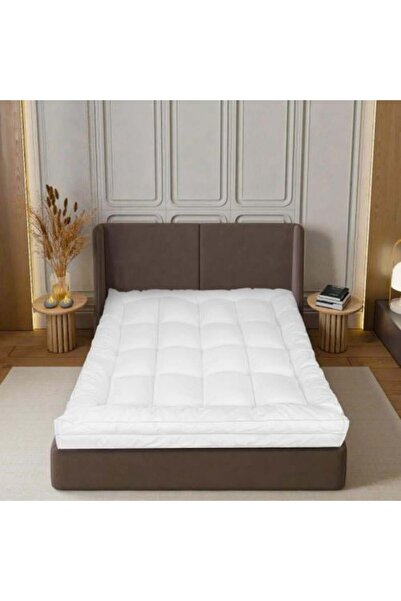 Generic غطاء فراش قطني للفنادق 140×200×14 سم ناعم وبارد