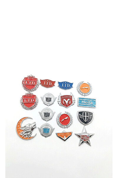 lina oto aksesuar 15Pcs New Metal Badge with Tape
