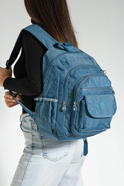 NEMO BAGS Unisex Turquoise School Bag, Sports Travel Bag, Waterproof Crinkle ...