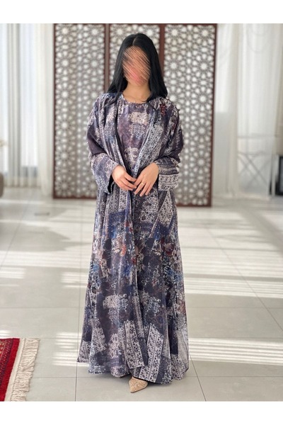 elegant veil طقم عباية "الأناقة العصرية" – ترند وهبّة الموسم (3 قطع)