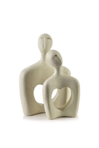 MONDEX Figurine decorative Prima MANON 13x20/9.5x16 cm Bej 2 buc.