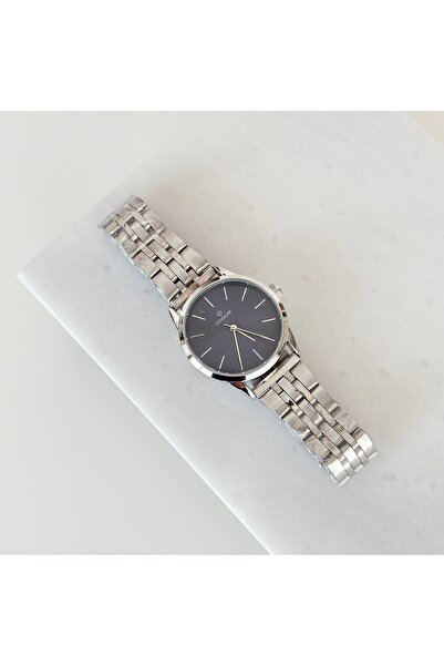 Vesce Atelier Bow Silver Watch Navy Blue