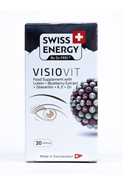 Swiss Energy فيسيوفيت، مكمل غذائي لصحة العين مع اللوتين والزياكسانثين، 30 كبسولة