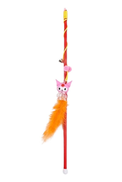 Harika bir ev Kuromi Figured Cat Fishing Rod Red