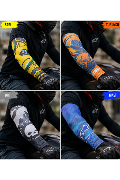 Tex Tex102 Motosiklet- Bisiklet Giyilebilir Kol Çorabı l Kol Çorap