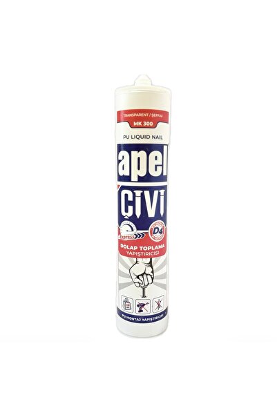 APEL MK300 PU Sıvı Çivi 390 Gr Güçlü Montaj Yapıştırıcısı