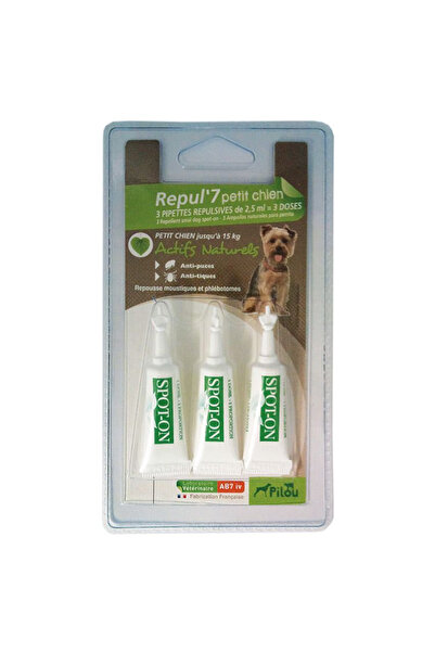 Pilou Pipete antiparazitice pentru câini de talie mică 3 x 1,5 ml
