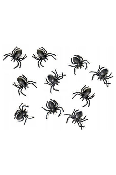 OEM Paianjeni Negri Artificiali, Korbi, Pentru Halloween, Set De 10 Bucati, D...