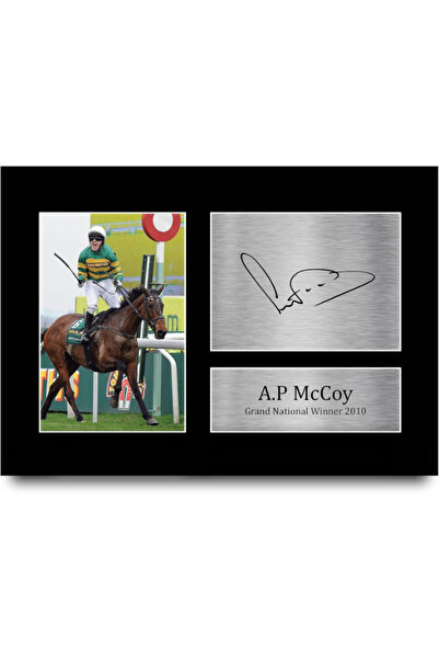 HWC Trading هدية من AP McCoy: صورة موقعة مطبوعة بحجم A4 لسباق الخيل الجراند ن...