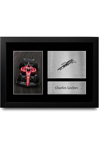 HWC Trading FR A4 Charles Leclerc Formula 1 Gifts Printed Signed Autograph Pi...