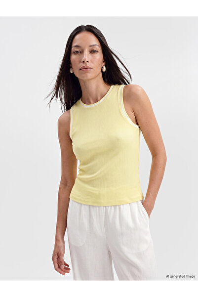 LC Waikiki Lcw Everyday Beige Crew Neck Women's Tank Top