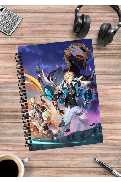 mertfigur Caiet spiralat Genshin Impact Anime A5 (50 de coli)